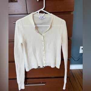 Re/Done Women's Ivory Cardigan